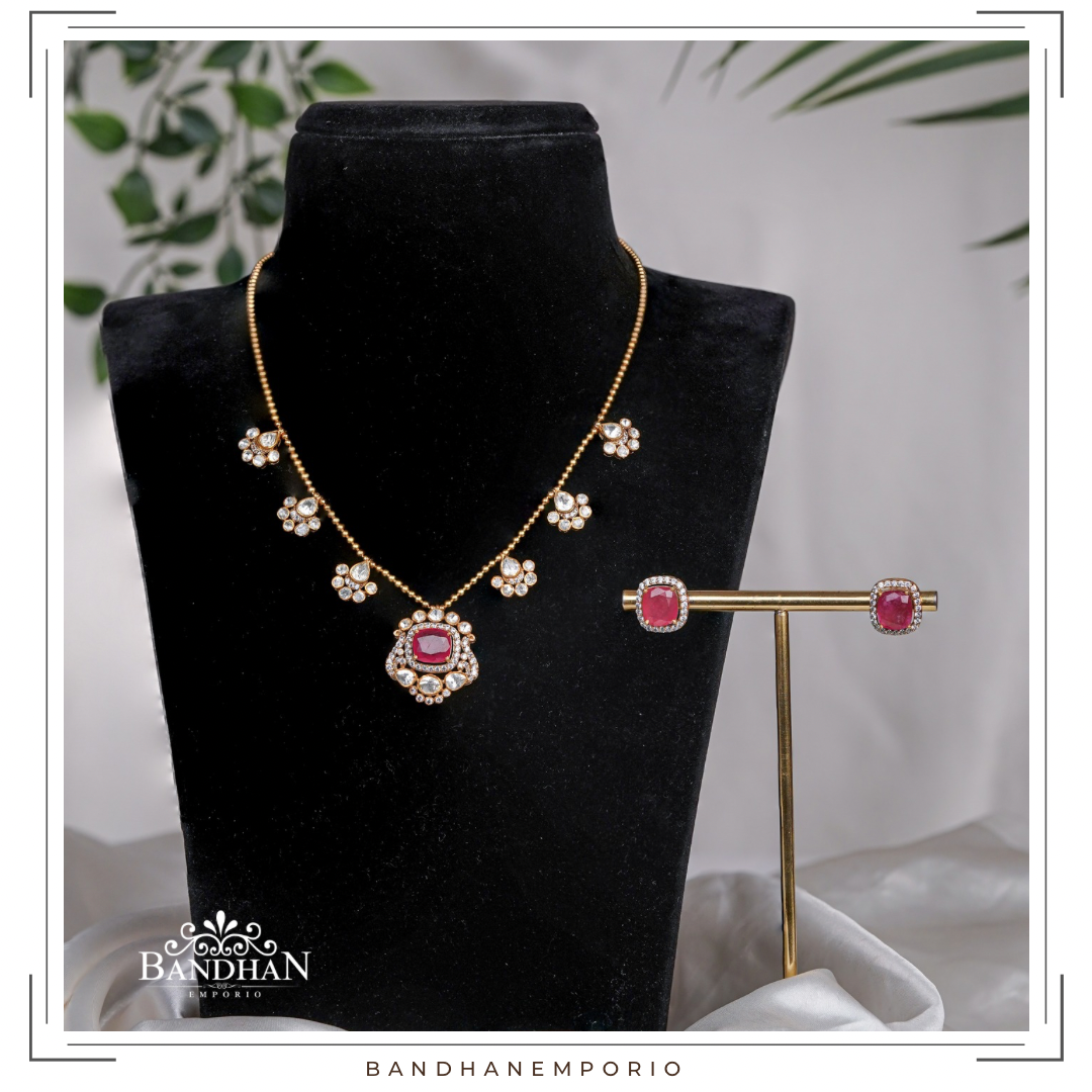 Pure 92.5 Silver Necklace set