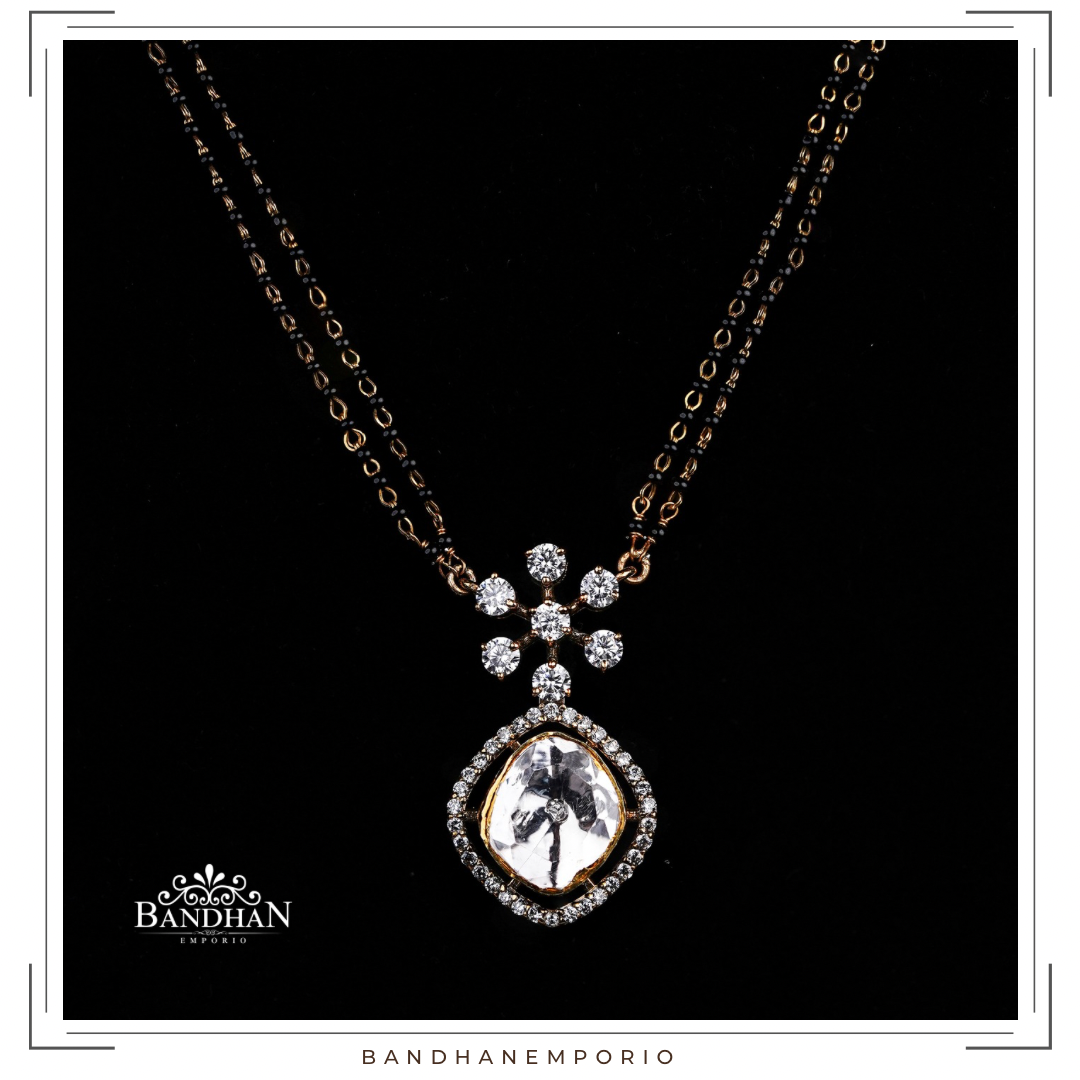 Pure 92.5 Silver Black Beads Set