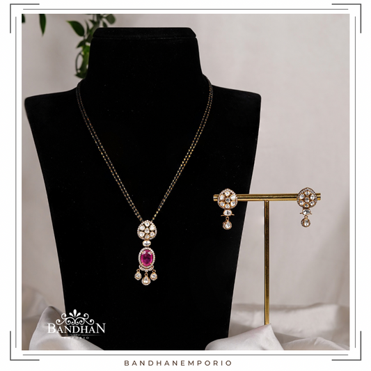 Pure 92.5 Silver Necklace set