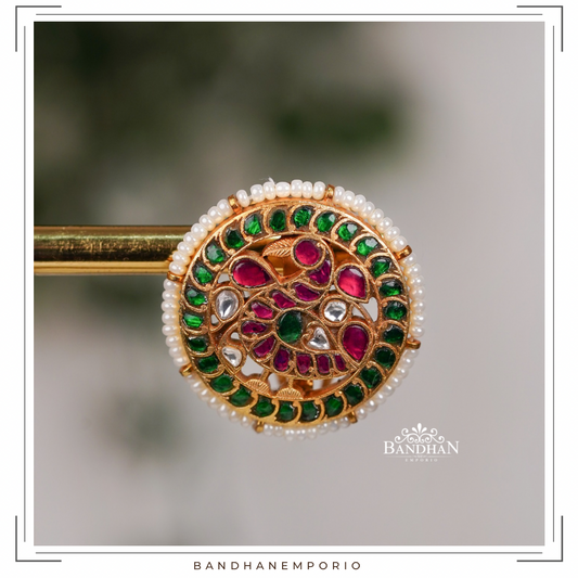 Pure 92.5 Silver Kundan Studs