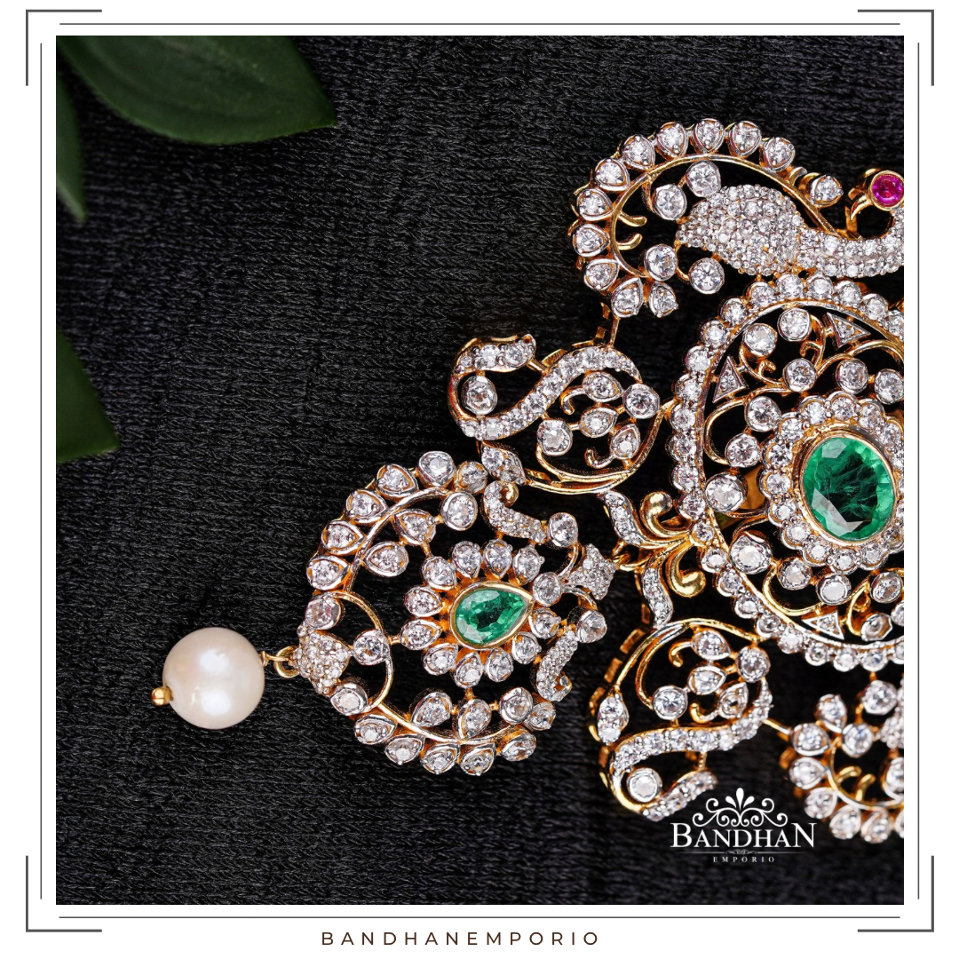 Pure 92.5 Silver Pendant Set