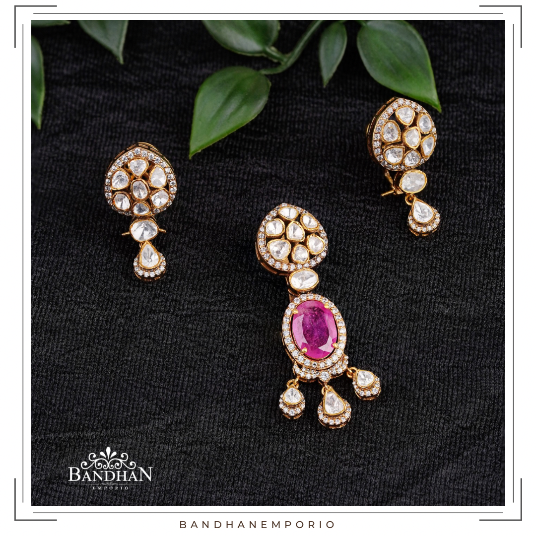 Pure 92.5 Silver Pendant set