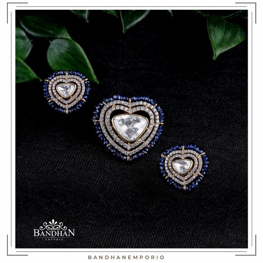 Pure 92.5 Silver Pendant Set