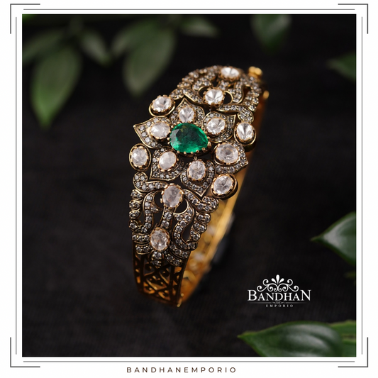 Pure 92.5 Silver Victorian Finish Bangle