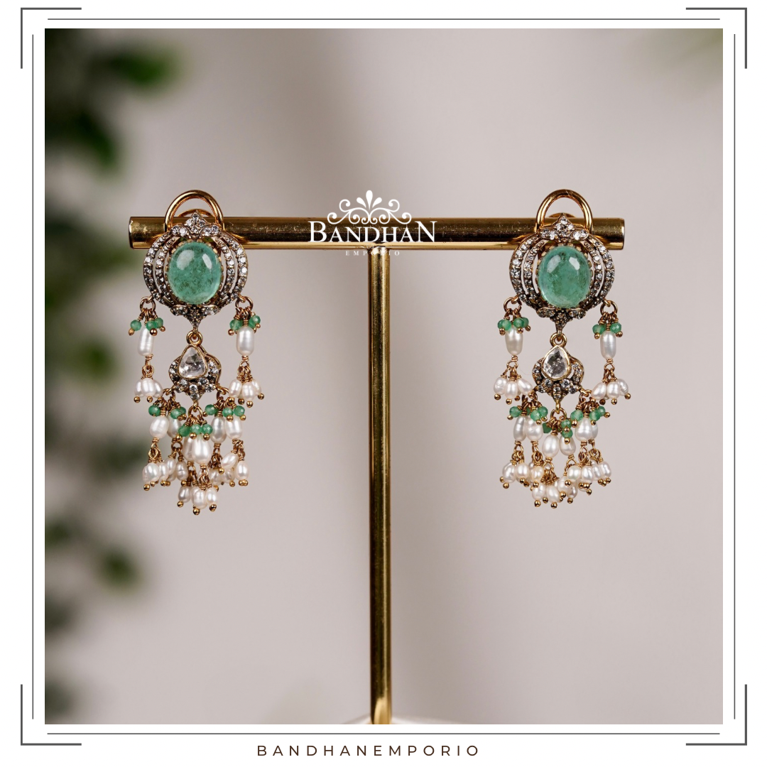 Pure 92.5 Silver Guthapusalu Necklace set