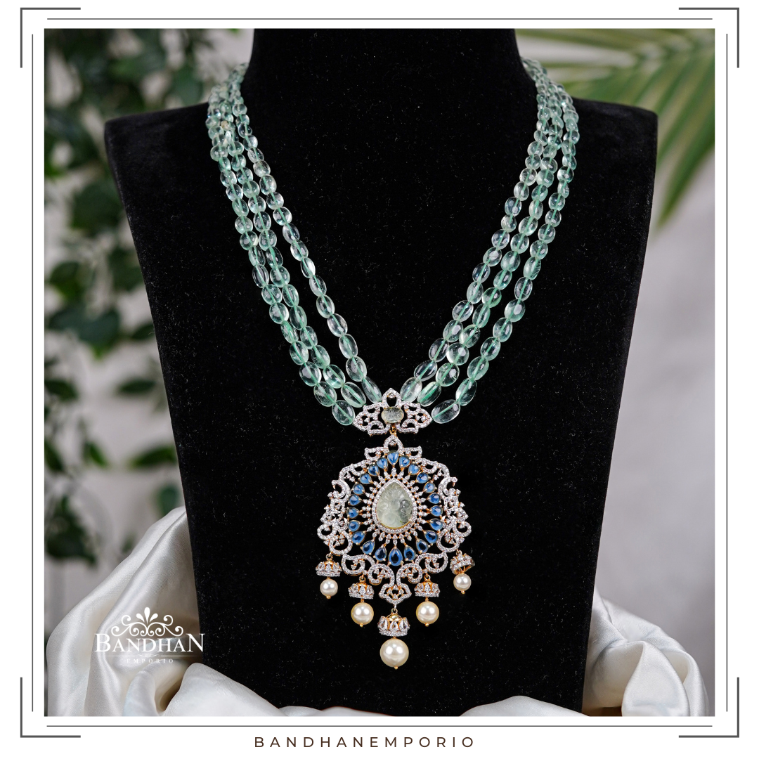 Pure 92.5 Silver Necklace Set