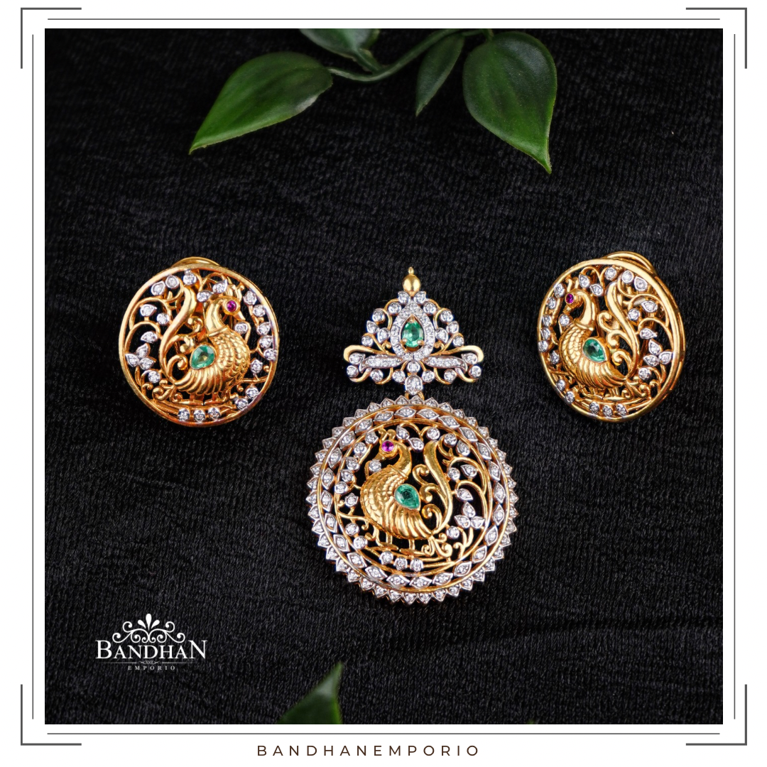 Pure 92.5 Silver Pendant set