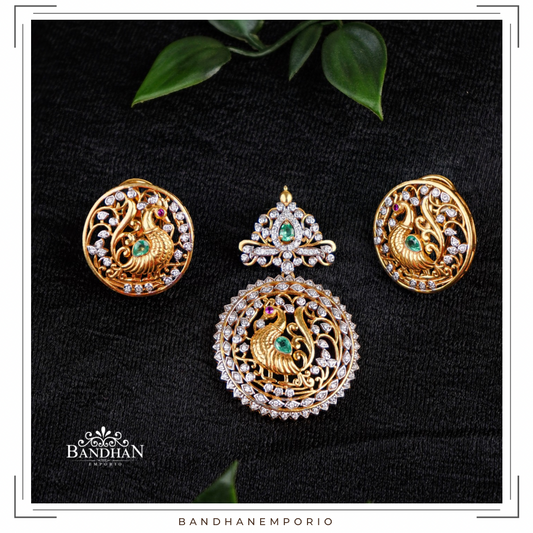 Pure 92.5 Silver Pendant set