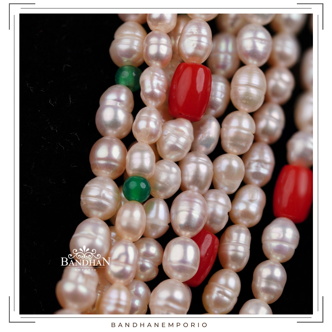 Multilayered Pearl Necklace