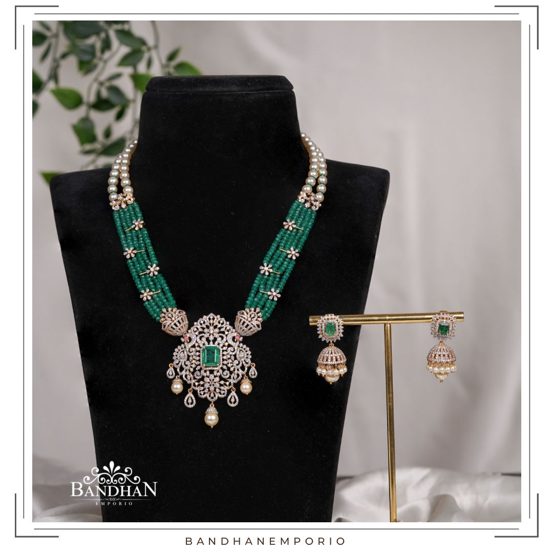 Pure 92.5 Silver Necklace set