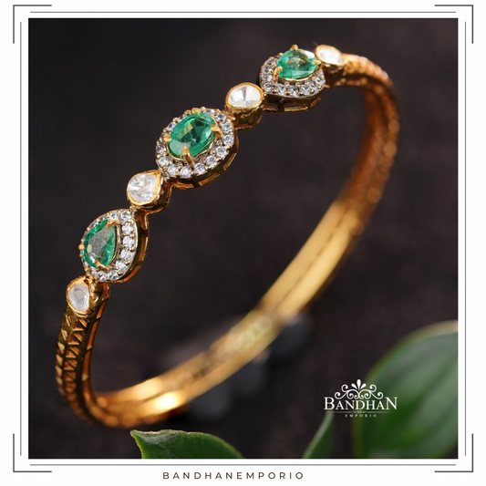 Pure 92.5 Silver Victorian Finish Bangle