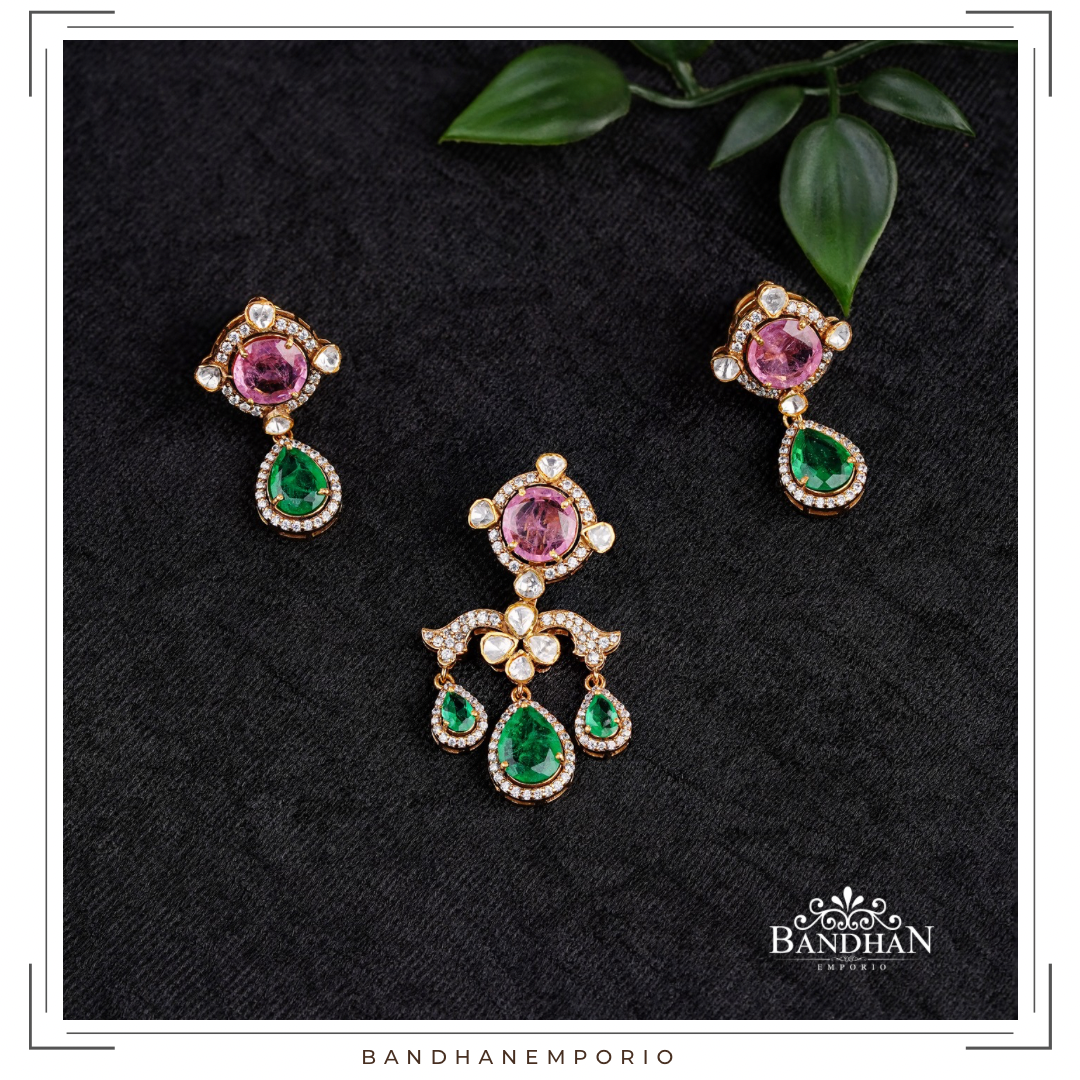 Pure 92.5 Silver Pendant set