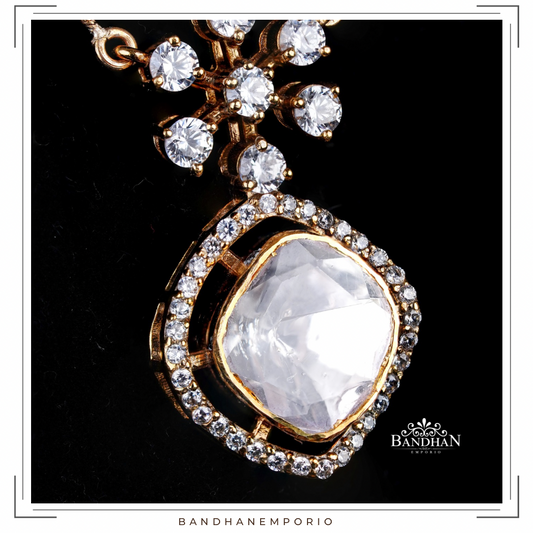 Pure 92.5 Silver Pendant Set