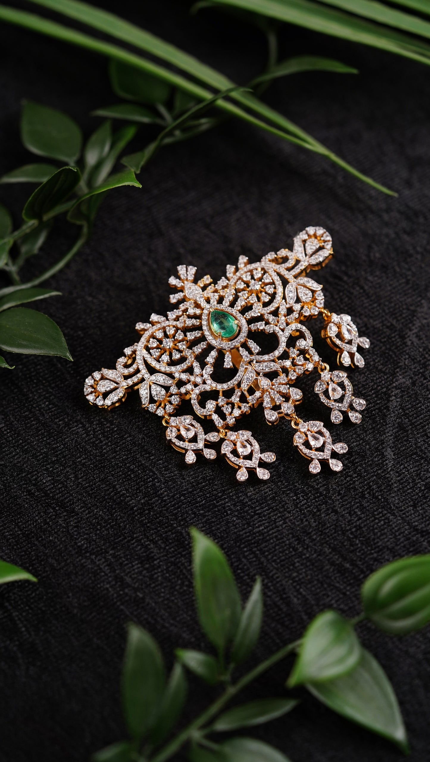 Pure 92.5 Silver Pendant Set with Hasli