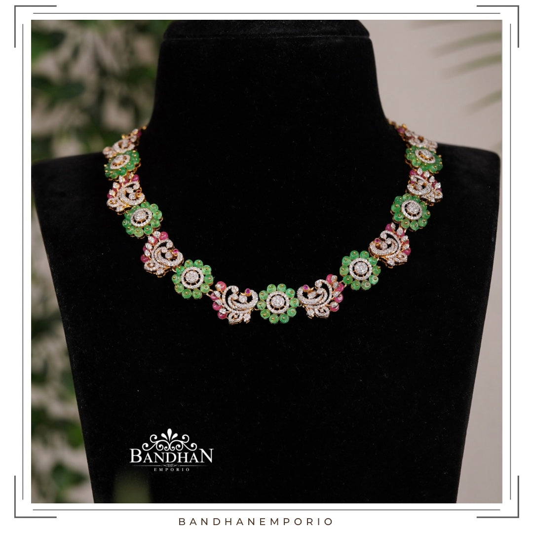 Pure 92.5 Silver Necklace Set