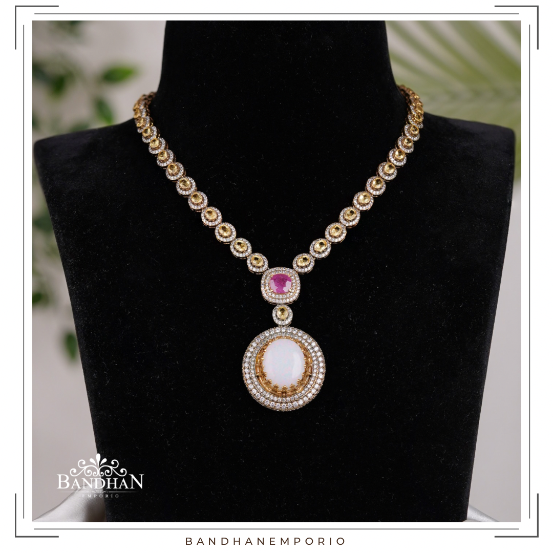 Pure 92.5 Silver Necklace Set