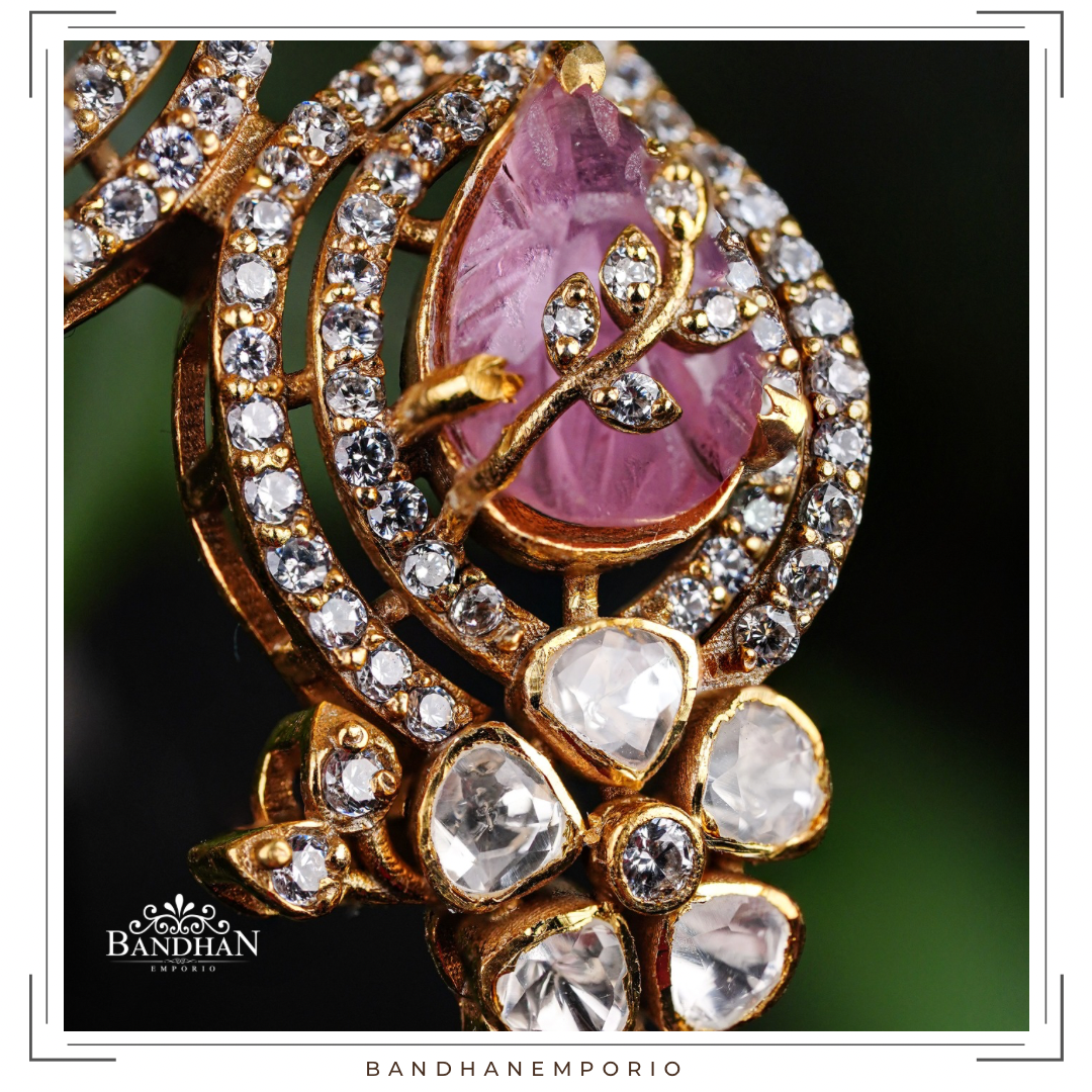 Pure 92.5 Silver Polki Bangle