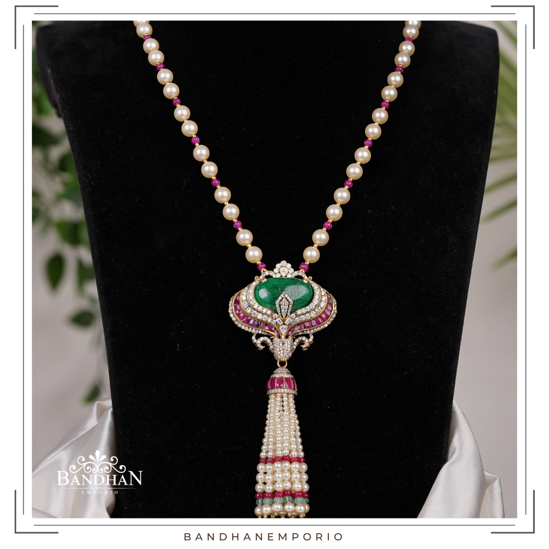 Pure 92.5 Silver Necklace Set