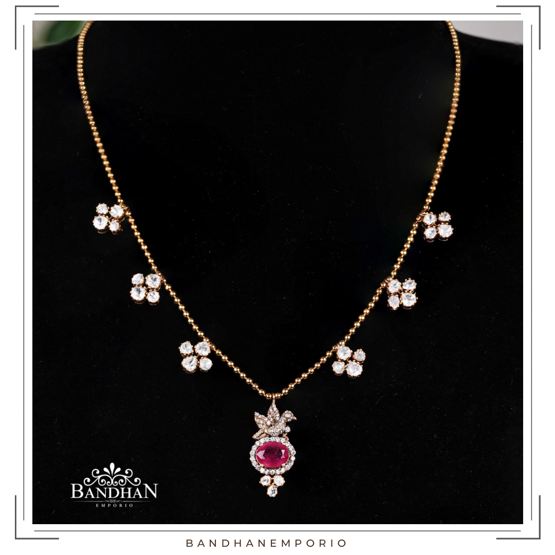 Pure 92.5 Silver Necklace set