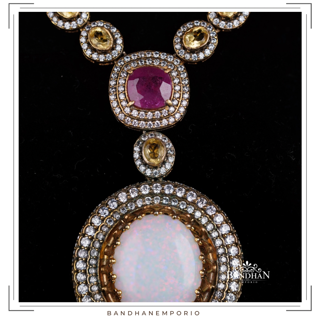 Pure 92.5 Silver Necklace Set