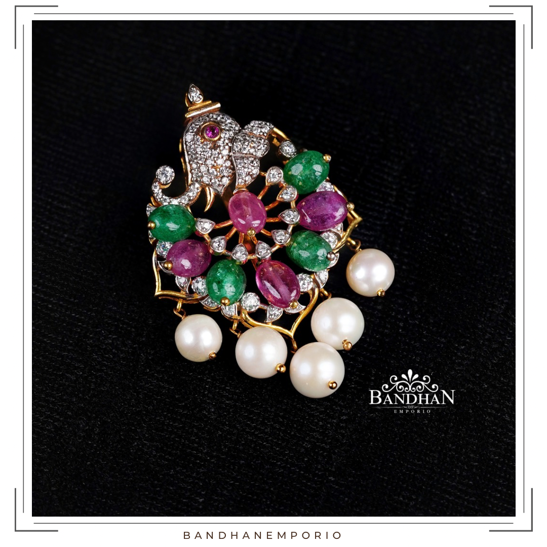 Pure 92.5 Silver Ganesh Pendant/Brooch