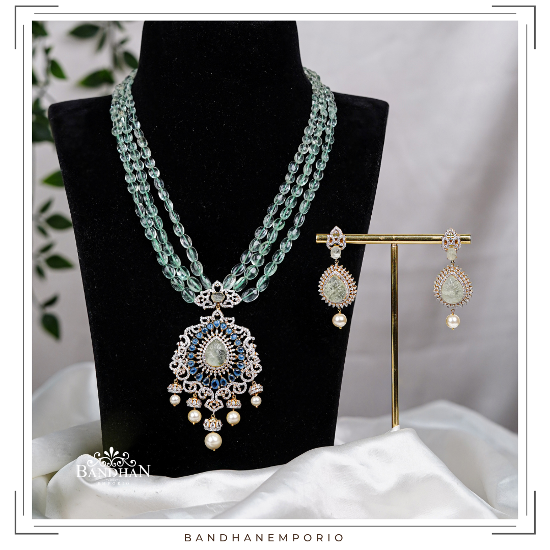 Pure 92.5 Silver Necklace Set