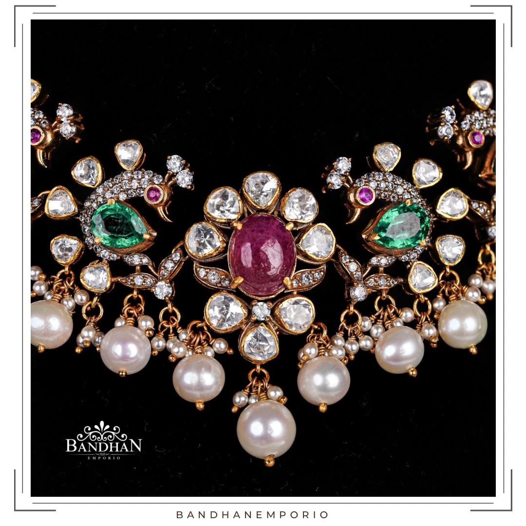 Pure 92.5 Silver Necklace Set