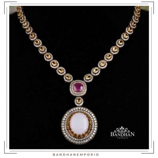 Pure 92.5 Silver Necklace Set