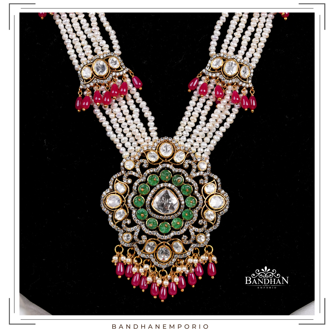 Pure 92.5 Silver Necklace set