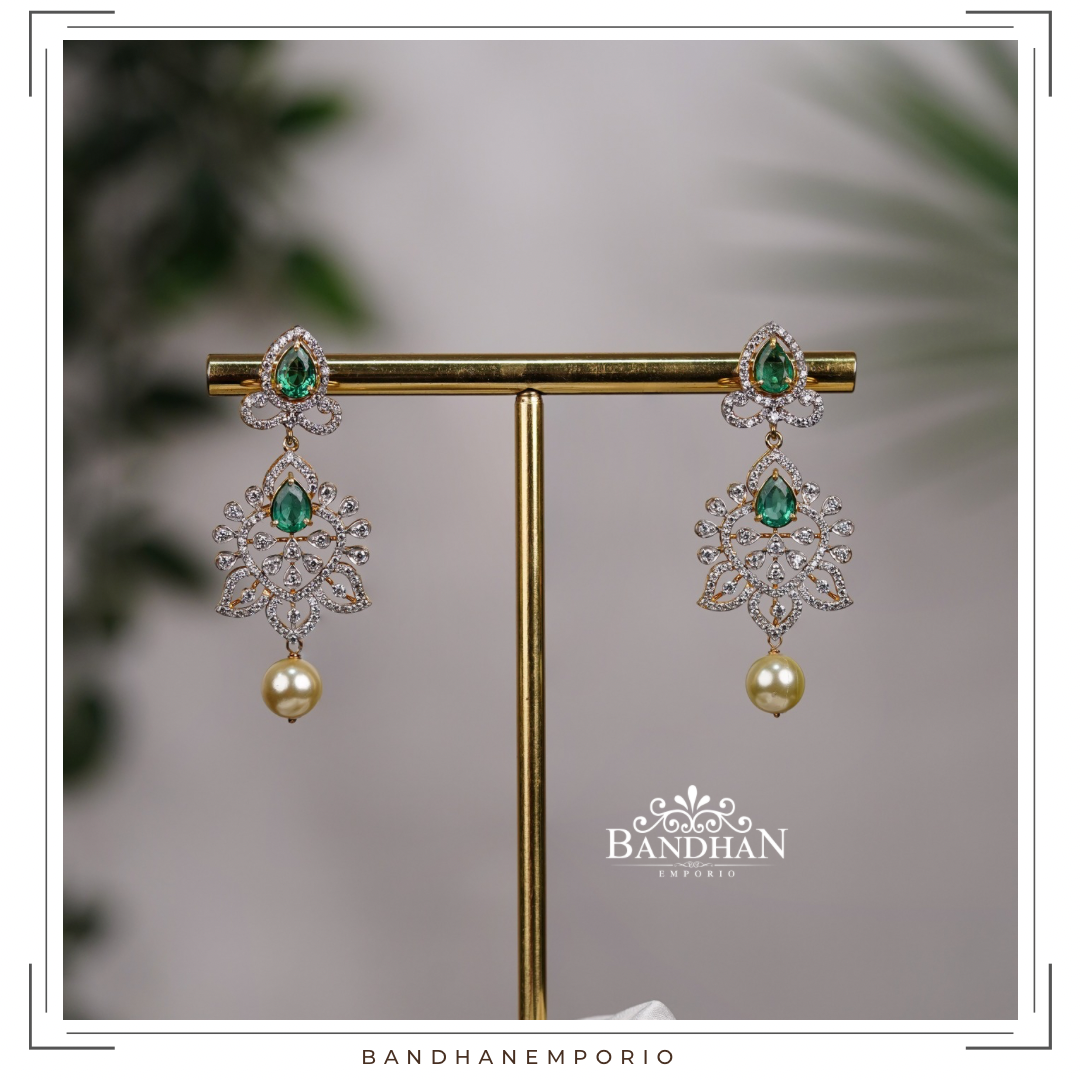 Pure 92.5 Silver Diamond Look alike Pendant