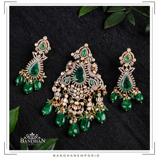 Pure 92.5 Silver Pendant set