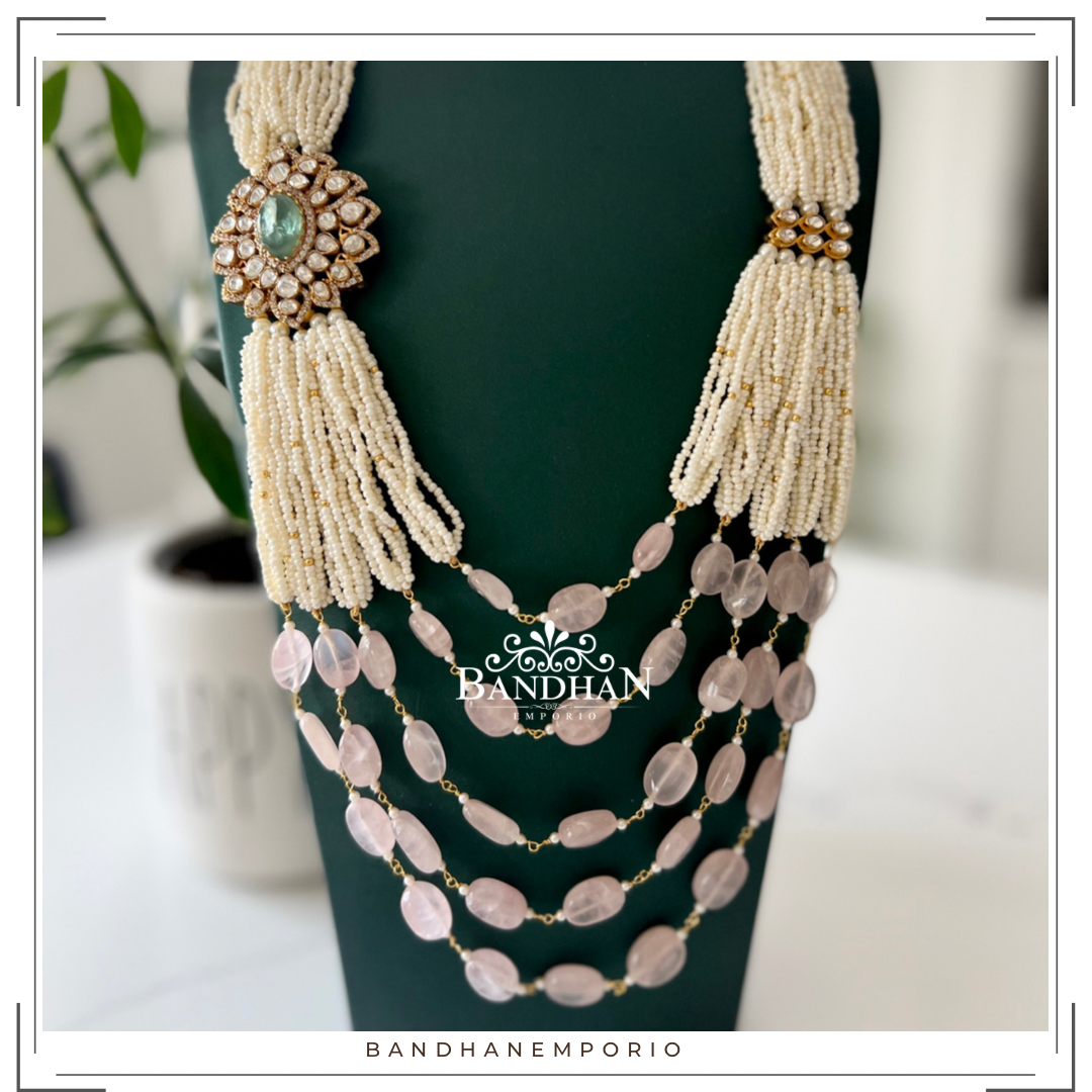 Pure 92.5 Silver Polki Necklace - 30% OFF - FINAL SALE