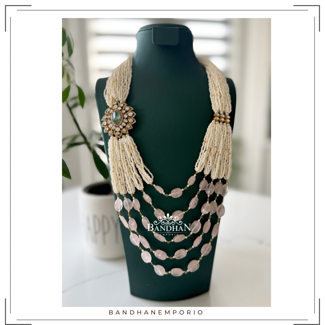 Pure 92.5 Silver Polki Necklace - 30% OFF - FINAL SALE