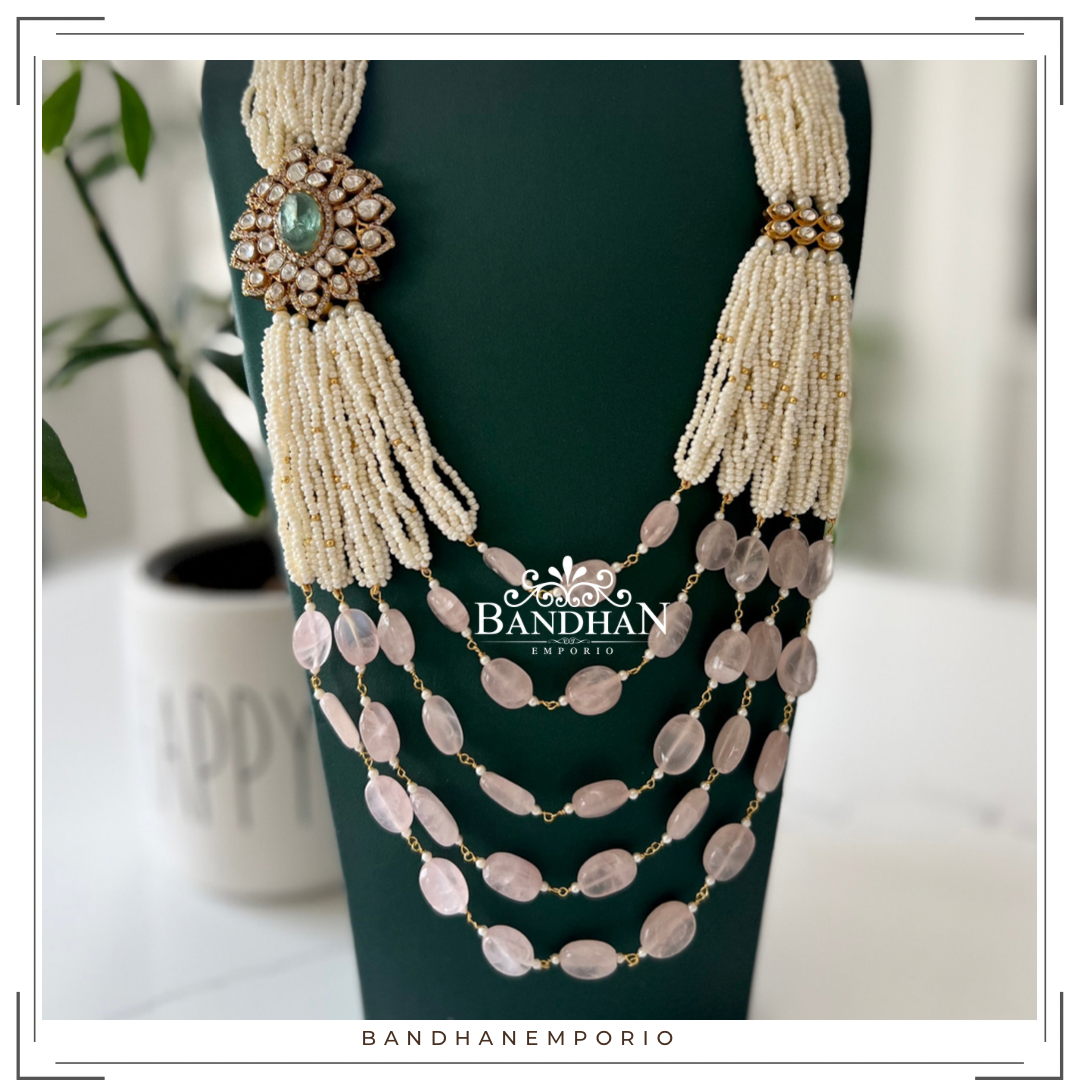 Pure 92.5 Silver Polki Necklace - 30% OFF - FINAL SALE